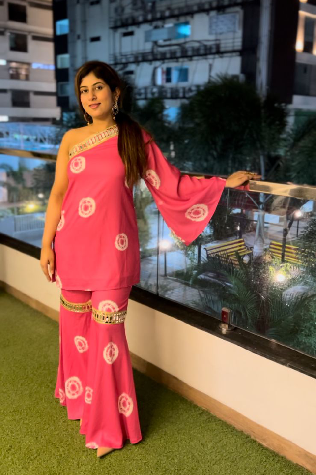 Indowestern Printed Sharara Set