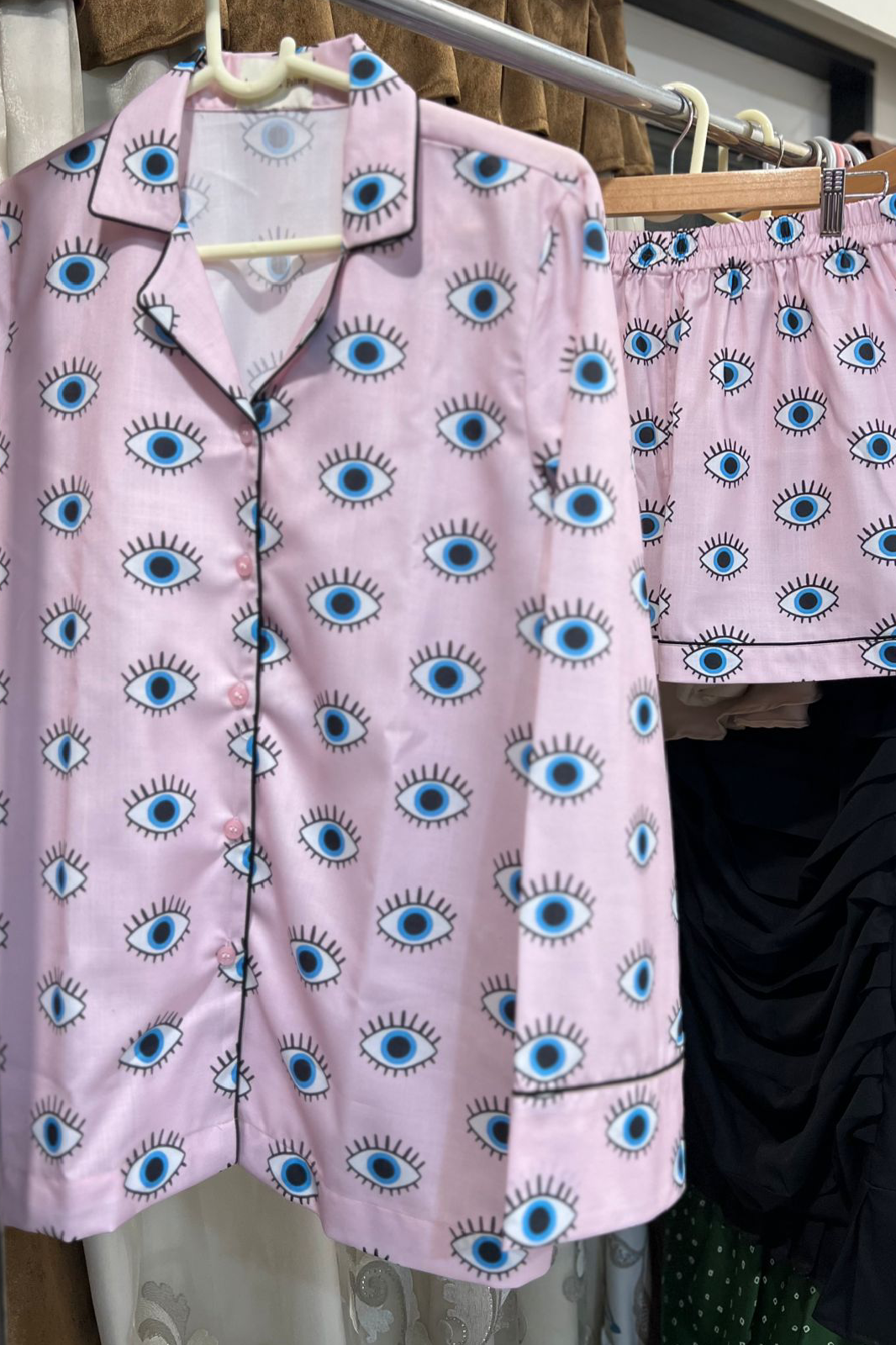 Evil Eye Printed Pajama Set