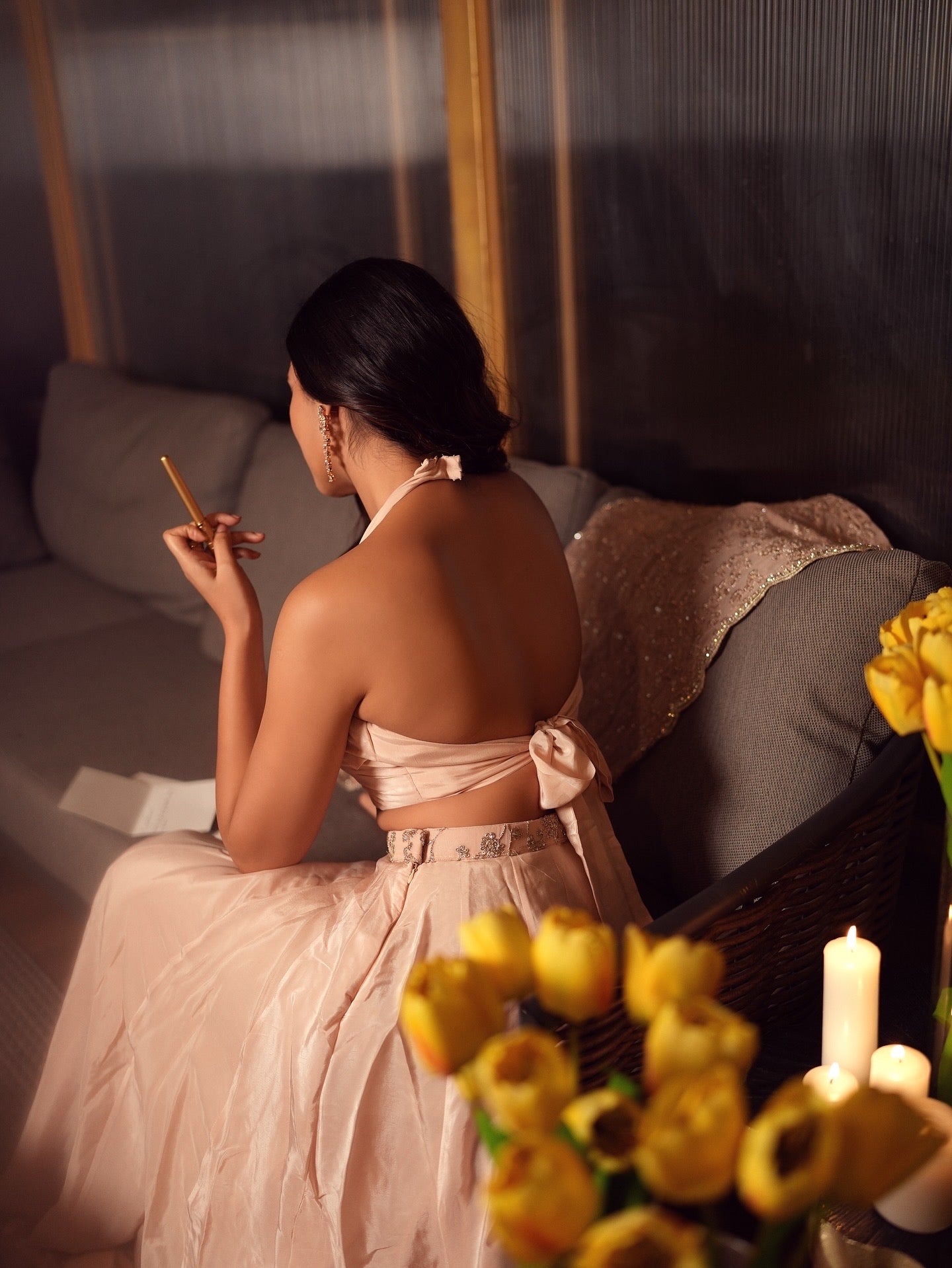 Pastel pink lehenga