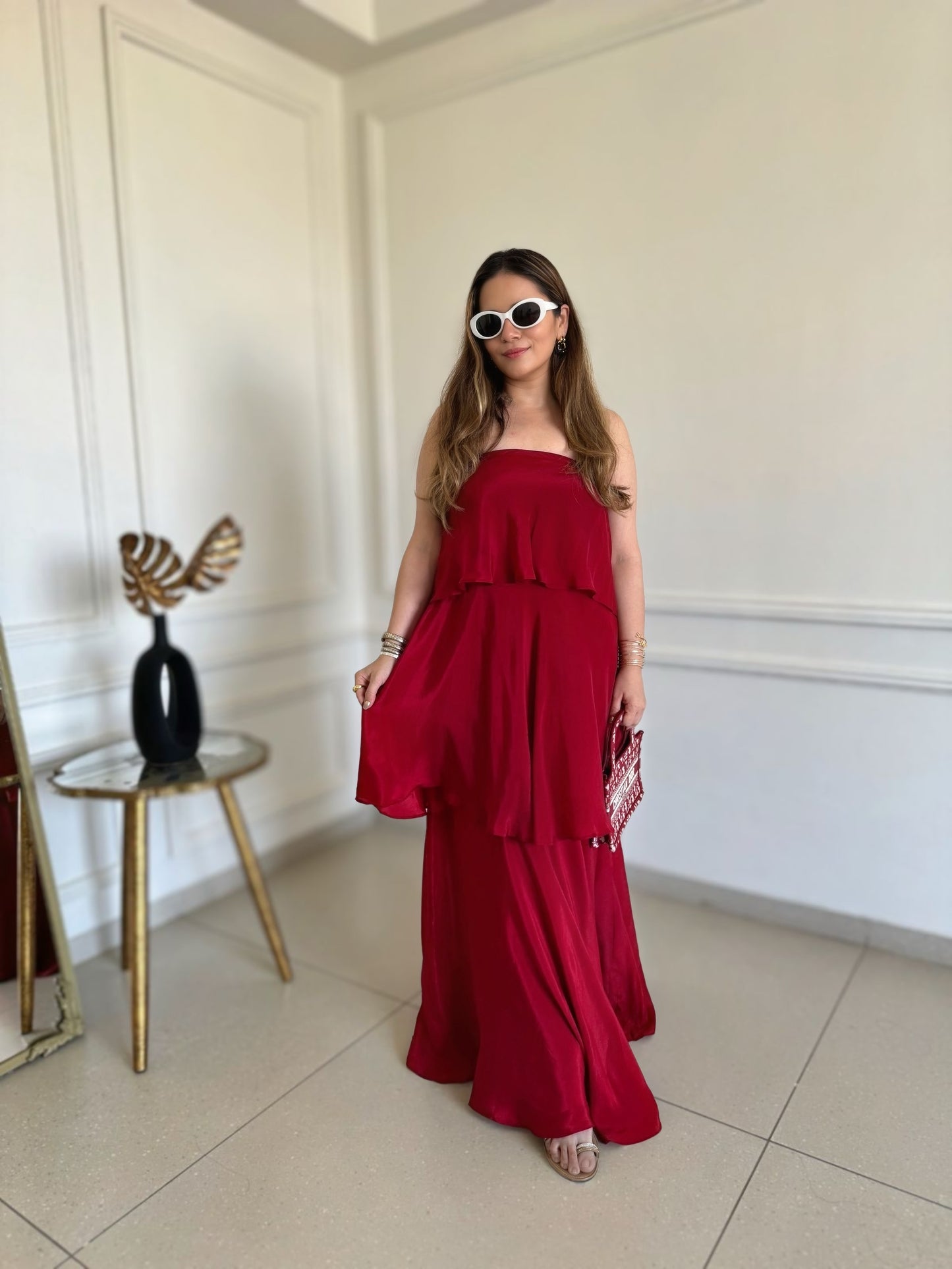 Ruffle maxi