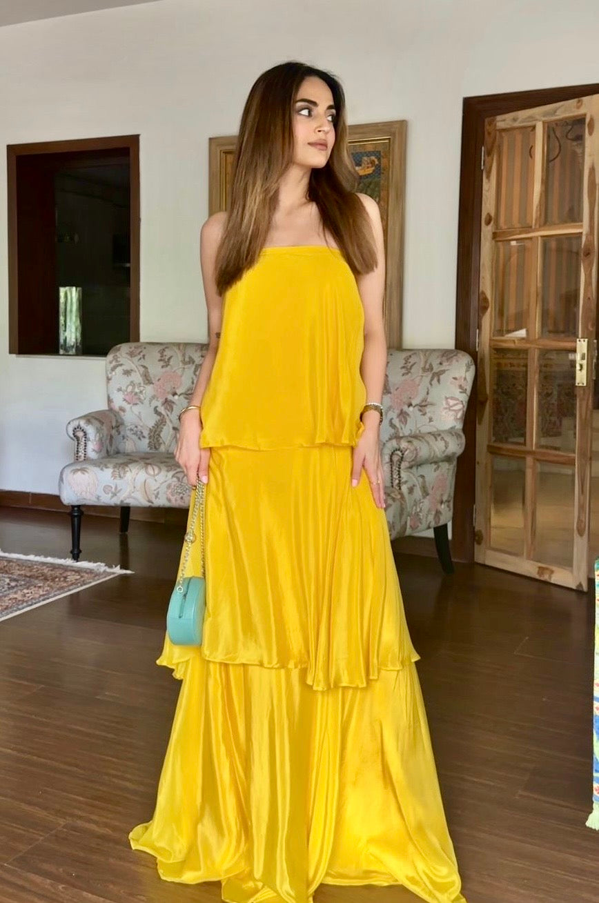 Ruffle maxi
