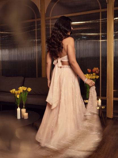 Pastel pink lehenga