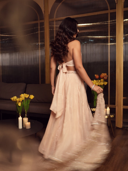 Pastel pink lehenga